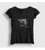 Presmono Kadın Siyah Studio Rapper NF T-Shirt 305209tt
