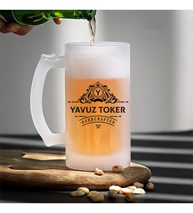 Kişiye Özel Hediyelik İsimli Bira Bardağı