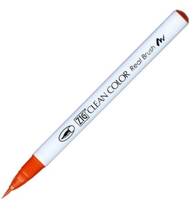 Zig Clean Color Real Brush Fırça Uçlu Marker Kalem 023 Scarlet Red 