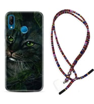 Huawei P20 Lite Mate 10 20 Lite Pro P40 Lite KılıfBoyun Asklı Rasta Silikon Flowers Cat 1345