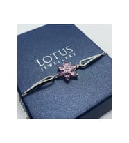 Lotus Çiçeği Gümüş Bileklik 925 Ayar Gümüş Bileklik