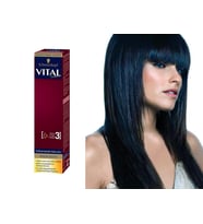 Vital Tüp Saç Boyası 1.1 Gece Siyahı + Oksidan Sıvı 50 Ml