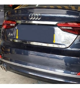 Audi A5 Krom Bagaj Alt Çıtası 2016 Üzeri Paslanmaz Çelik