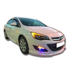 Opel Astra J Makyajlı Kasa Custom Ön Ek Mat Siyah Plastik Karlık