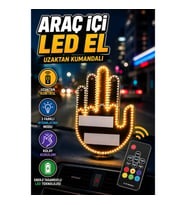 Uzaktan Kumandalı El Orta Parmak LED Araç Camı İçin Dekoratif Işık