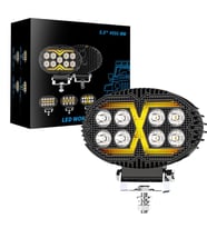 Off Road Sis Farı 5,5 İnç Selamlamalı Çakar İkaz Gündüz Led 2 Mod Projektör Çalışma Lambası 12/24 V 