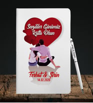 Sevgililer Gününe Özel Defter Kalem Seti 1
