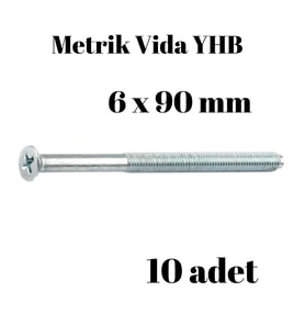 Metrik Vida Civata Yhb 6x90 10'lu Paket 931 Yarım Paso
