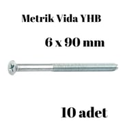 Metrik Vida Civata Yhb 6x90 10'lu Paket 931 Yarım Paso