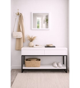 50 veya 38 Cm Ceviz, Antresit, Beyaz Ahşap Kare Ayna Çerçeveli - Antre Hol Banyo Mutfak Salon Wc