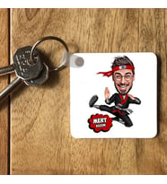 Kişiye Özel Karateci Temalı Karikatürlü Anahtarlık