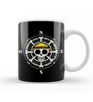 One Piece Logo Straw Hat Kupa Bardak Porselen