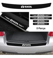 Tata Xenon İçin Uyumlu Aksesuar Oto Bağaj Ve Kapı Eşiği Sticker Set Karbon