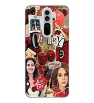 Xiaomi Redmi Note 8 PRO Uyumlu Lana Del Rey Kolaj Tasarımlı Şeffaf Telefon Kılıfı