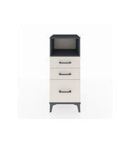 Hyperion Komodin Tek Raflı 3 Çekmeceli 44x44x106 Antrasit-Aytaşı