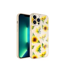Apple iPhone 12 Pro Max Uyumlu Kılıf Kamera Korumalı Desenli Sert Silikon Zore Epoksi Kapak