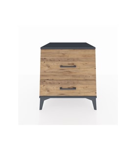 Kronos Komodin 2 Çekmeceli 60x59x64 Antrasit-Çam