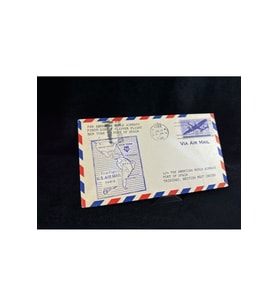 1946 Amerika'dan Trinidad İlk Uçuş İlk Gün Zarf FDC varış Damgalı Uçak Postası Airmail Pan American