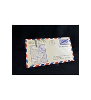 1946 Amerika'dan Trinidad İlk Uçuş İlk Gün Zarf FDC varış Damgalı Uçak Postası Airmail Pan American