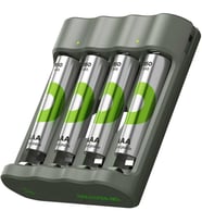 USB Pil Şarj Cihazı 4 Adet 950mAh AAA İnce Pilli Set