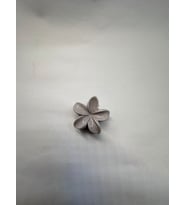 Tekli, Gri Renk 5 cm Lotus Çiçeği Mandal Toka