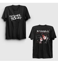 Presmono Unisex Siyah Revenge V2 My Chemical Romance Sırt Baskılı T-Shirt 517710tt