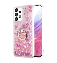 Microsonic Samsung Galaxy A53 5G Kılıf Glitter Liquid Holder Pembe