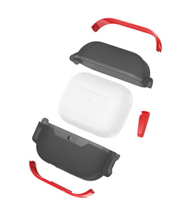 Apple Airpods Uyumlu Zore Airbag 34 Darbelere Karşı Dayanıklı Kılıf (Mor)