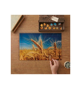 Buğday Başakları - Gökyüzü Tasarımı 240 parça Ahşap Puzzle Ahşap Kutuda MP07270