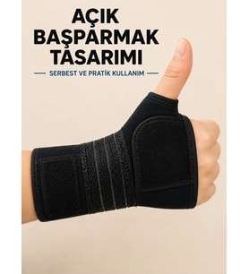 Avuç İçi Destekli El Bilekliği Metal Destekli Ayarlanabilir Bilek Ateli