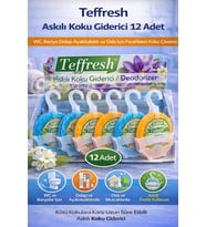 Teffresh Askılı Koku 12 Adet Wc Banyo Dolap Ayakkabılık Oda İçin Askılı Ortam Koku