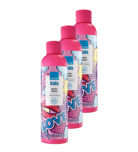 Kids Love Çocuklar İçin Meyve Kokulu Vücut Şampuanı 200 Ml. Üçlü Set
