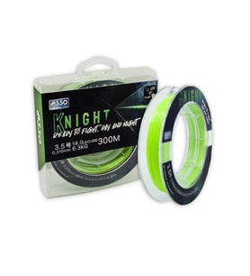 Asso Knight Surf FC COATED Line 300mt UV Fluo Misina 0,330 mm