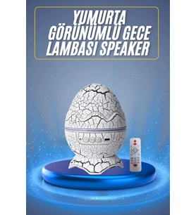 Bluetooth Hoparlör Dinozor Yumurtası Gece Masa Lambası Projektör
