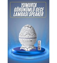 Bluetooth Hoparlör Dinozor Yumurtası Gece Masa Lambası Projektör