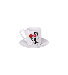 Ghostbastır Design Looney Tunes Silvestre Türk Kahvesi Fincanı 072