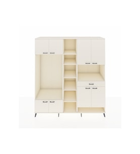 Kronos Dolap 12 Raflı Tek Çekmeceli 8 Kapaklı 220x59x243 Aytaşı-Aytaşı/Aytaşı