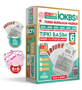 2024 8.Sınıf MEB İOKBS-BURSLULUK ÇIKMIŞ SORU Tıpkı Basım 6lı T. Geneli Dijital Ç