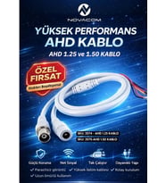Novacom 3574 AHD 1.25 Bnc - Dc Soketli Kamera Bağlantı Kablosu (1,25-3Y / PH-2Y)
