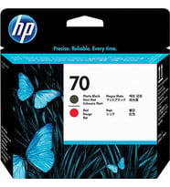 Hp 70-C9409A Mat Siyah Ve Kırmızı Baskı Kafası