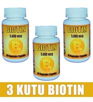 Biotin 5000mg 180 Kapsül (3 KUTU)