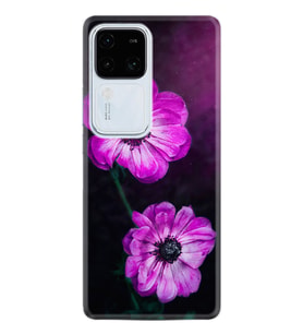 Vivo V30 Kılıf Desenli Silikon Platinium Series Çiçekler 1869