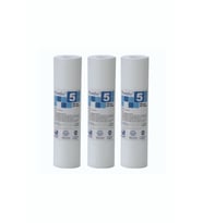 Purefer Açık Kasa Su Arıtma Cihazlarına Uygun 10 Inç 5 Micron Sediment Filtre 3 Adet