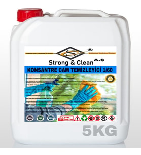 CAM TEMİZLEYİCİ KONSANTRE 1/60 5KG