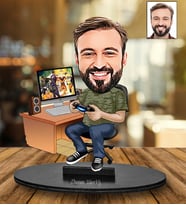 Kişiye Özel Gamer Tasarımlı Karikatür Biblo 181