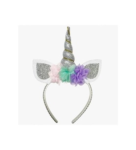 Eva Taç Unicorn Dolgulu Gümüş M137