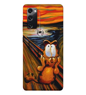 Samsung Galaxy S20 FE Uyumlu Garfield Tasarımlı Şeffaf Telefon Kılıfı