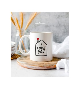 Kişiye Özel I Love You Minimal Kupa Bardak - Doğum Günü Hediyesi - Arkadaşa Hediye