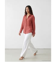 LCW Modest Pembe Regular Fit Kadın Gömlek