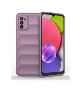 Newface Samsung Galaxy A03S Kılıf Optimum Silikon - Mor